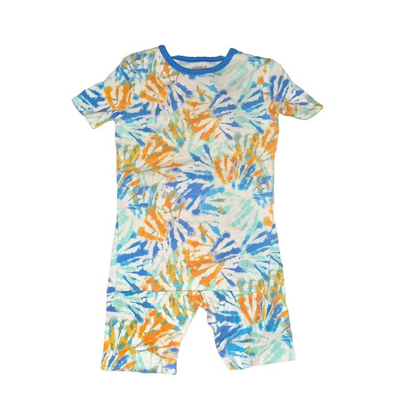 Cat & Jack Other - Cat & Jack Boy's 2pc Tie-Dye Sleeper Pajama Set Size 14 Whit, Blue & Orange